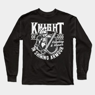 Knight Of God Warrior Fighter For Jesus Christ Long Sleeve T-Shirt